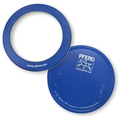 Plechová kragička PFERD na kotouče, modrá, dárek, 252311